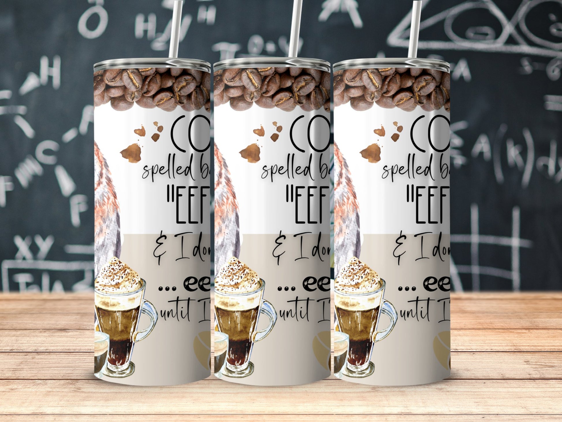Coffee Spelled Before I Do Anything Insulated Tumbler product