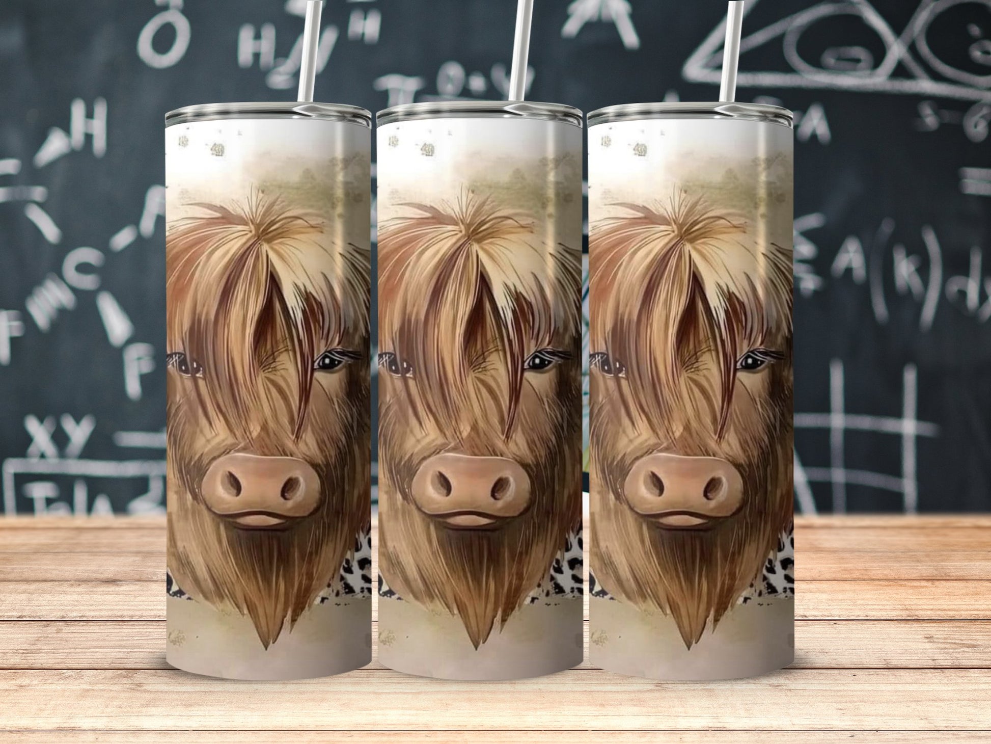 Highland Cow Insulated Tumbler Travel Mug Product