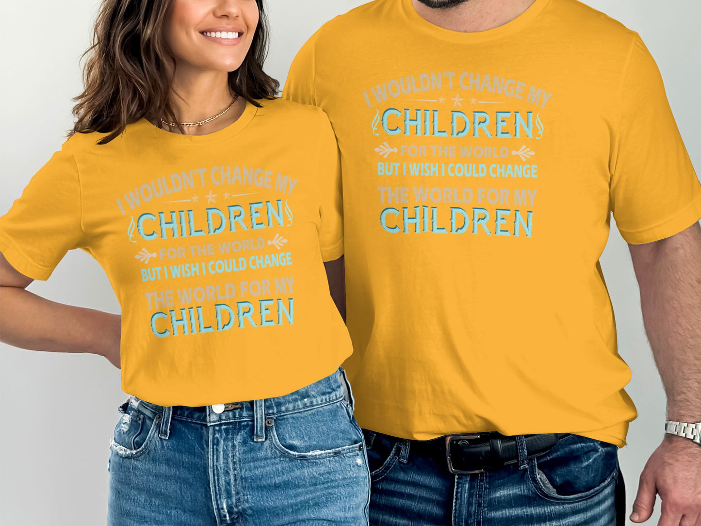 I Wouldn't Change My Children Printed T-shirt product