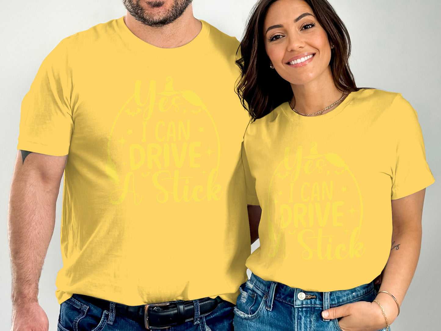 Yes I Can Drive A Stick Graphic Tee Shirt product type