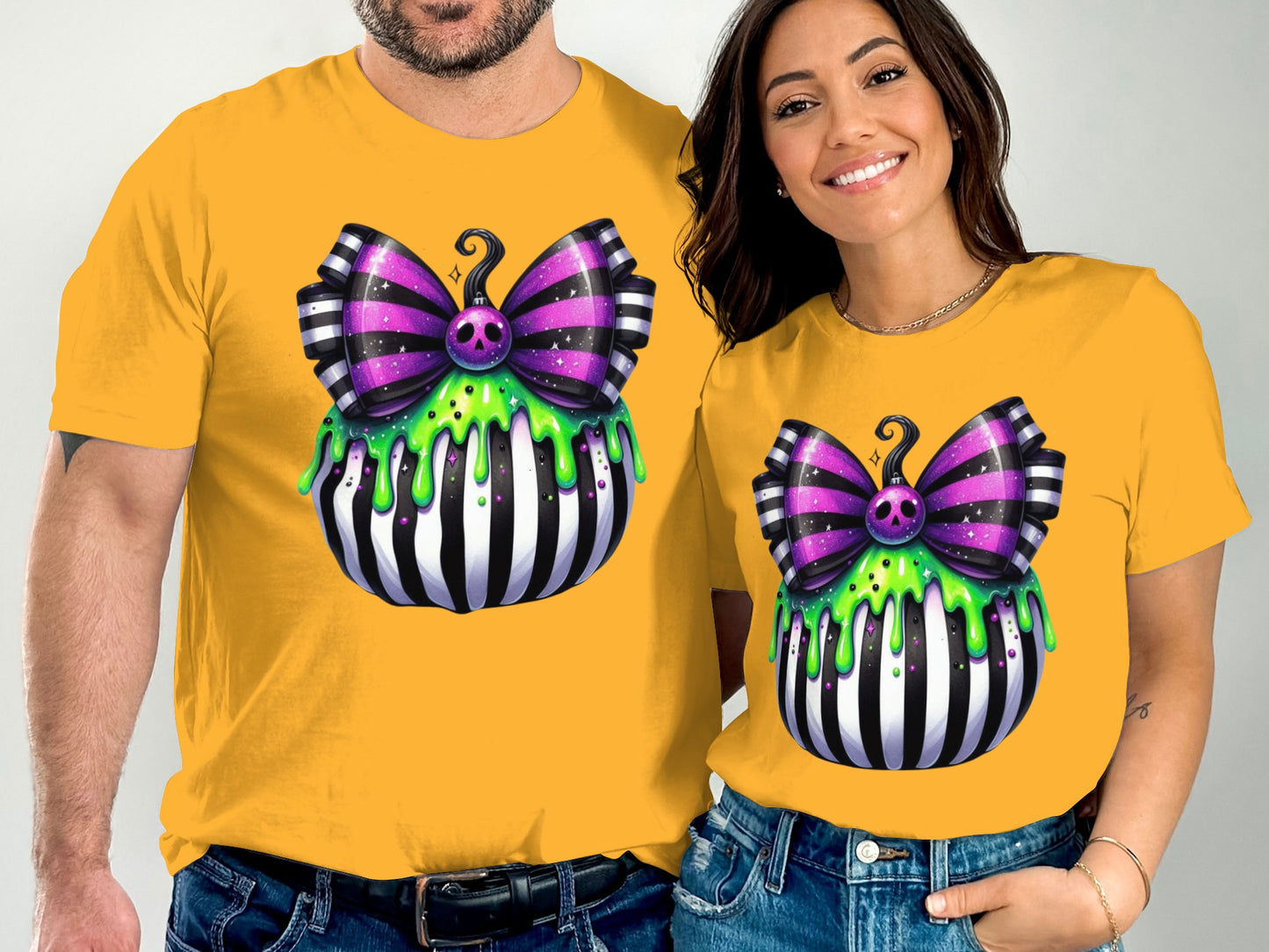 Unique Striped Dripping Bow Graphic Shirt product type