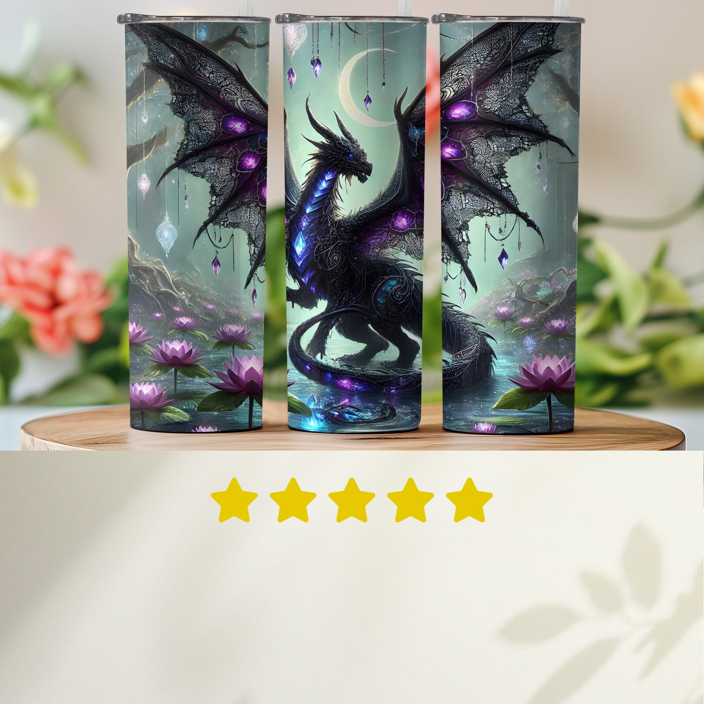 Mystical Dragon Artwork Sublimation Tumbler product type