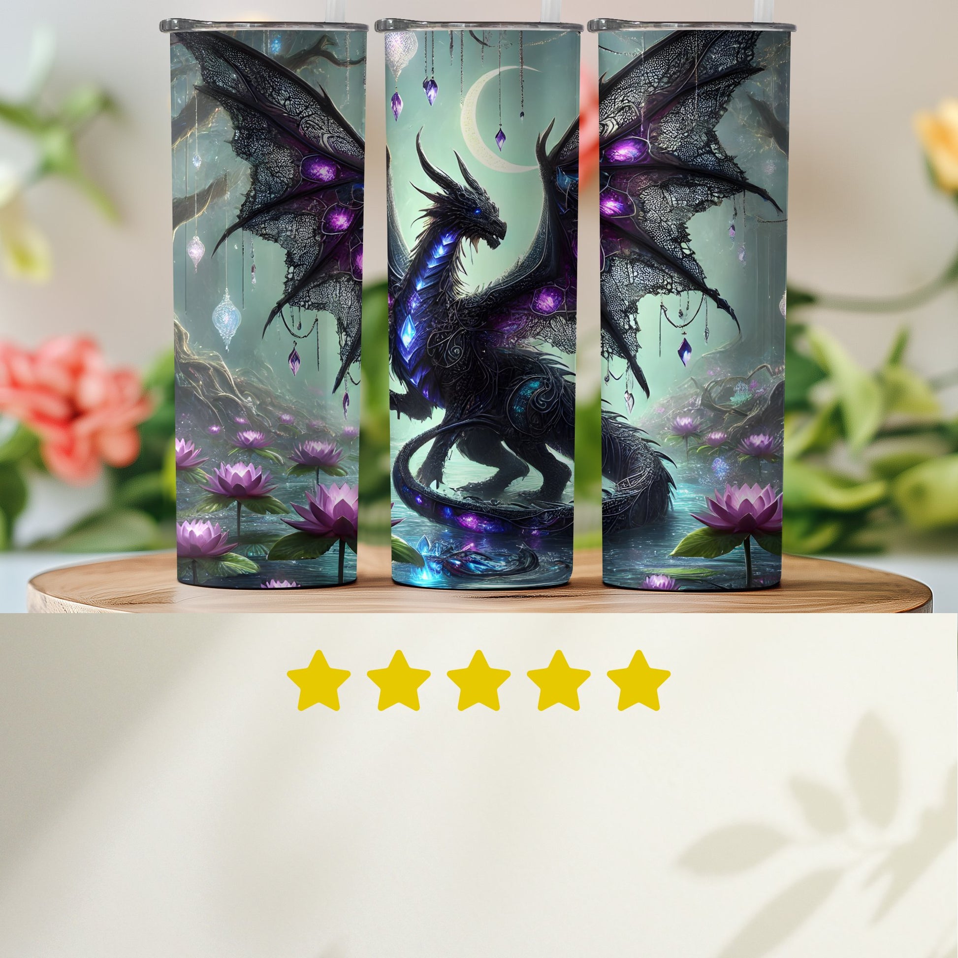 Mystical Dragon Artwork Sublimation Tumbler product type