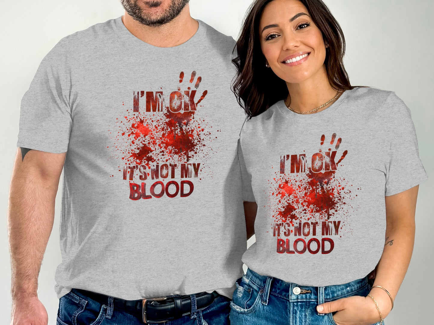 I'm Ok It's Not My Blood Graphic Tee product