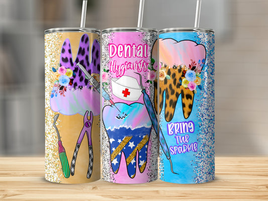 Colorful dental themed cups with unique designs product type