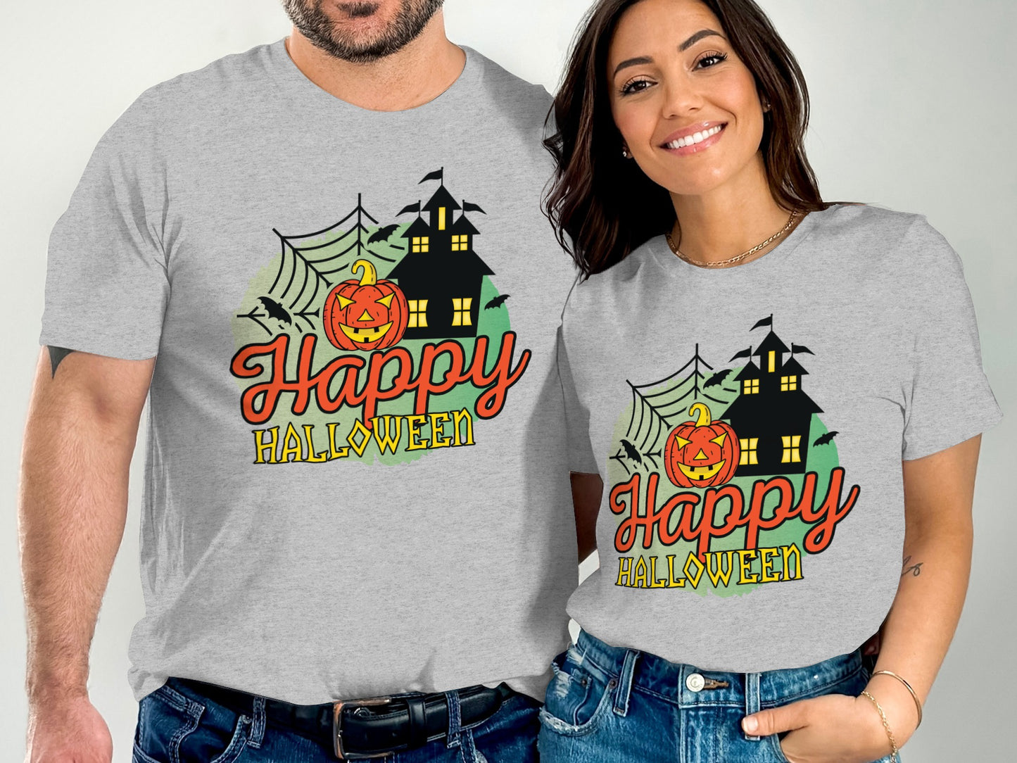 Happy Halloween Haunted House Graphic T-Shirt product type