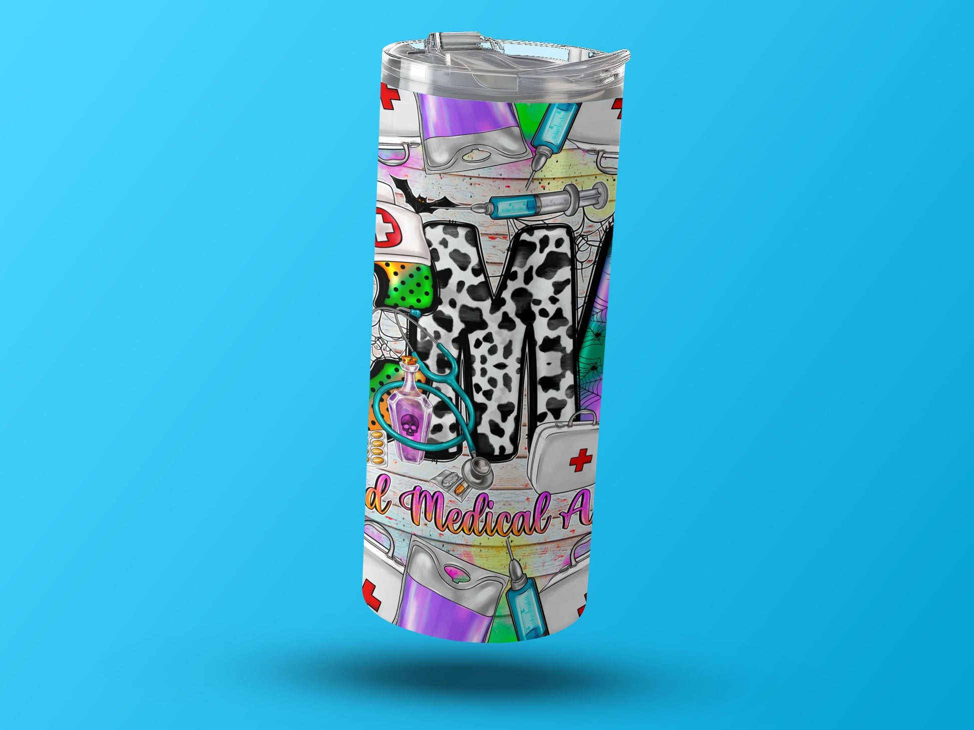 Leopard Print Nurse Themed Design Tumbler product