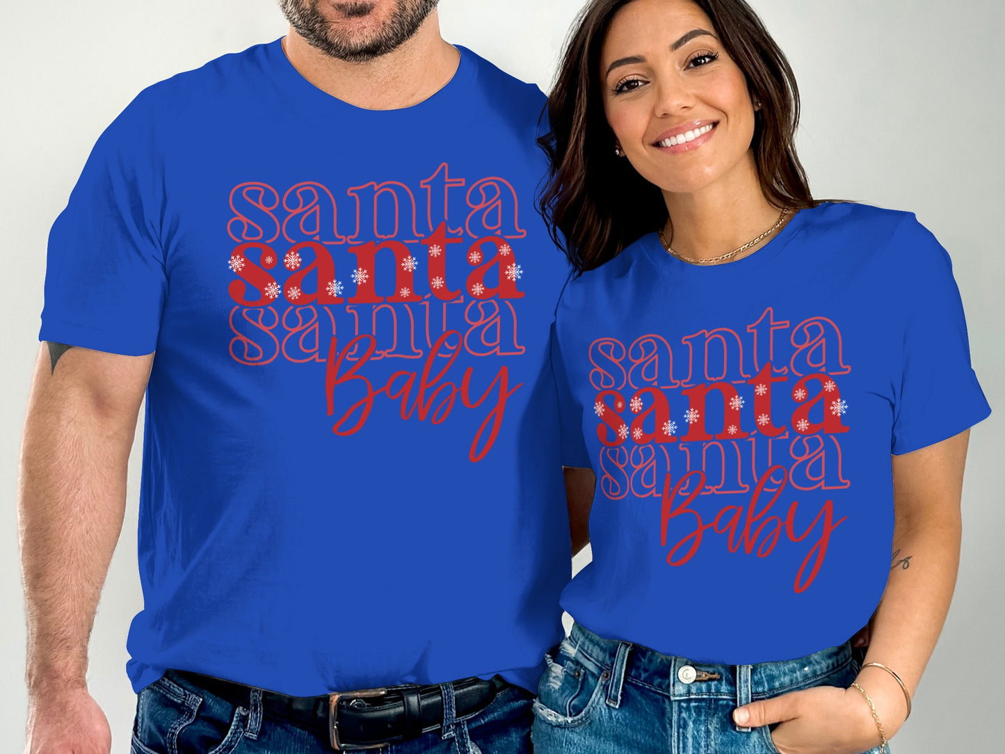 Santa Baby Matching Couples T-shirt product