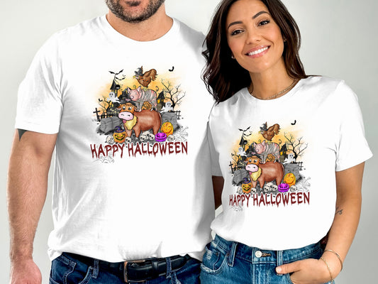 Happy Halloween Witch Donkey and Pumpkins product