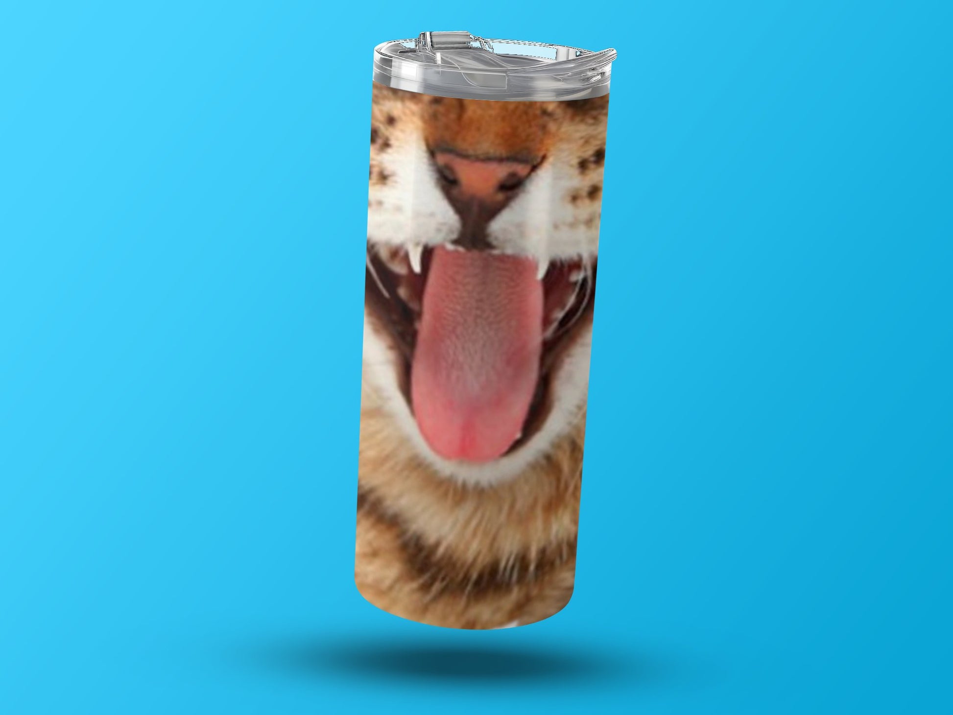Tiger Face with Tongue Detail Tumbler product