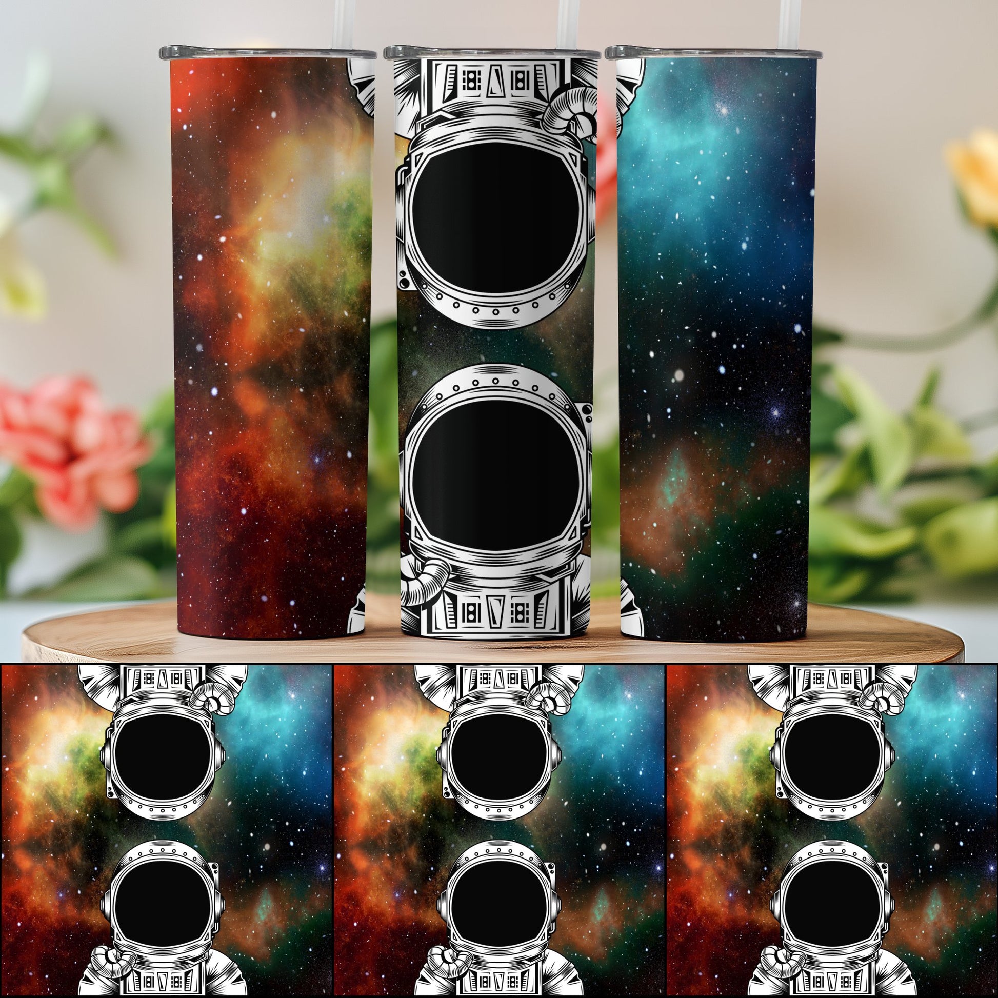 Astronaut Galaxy Design Stainless Steel Tumbler product