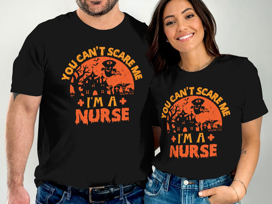 You Can't Scare Me I'm A Nurse Halloween T-Shirt Product