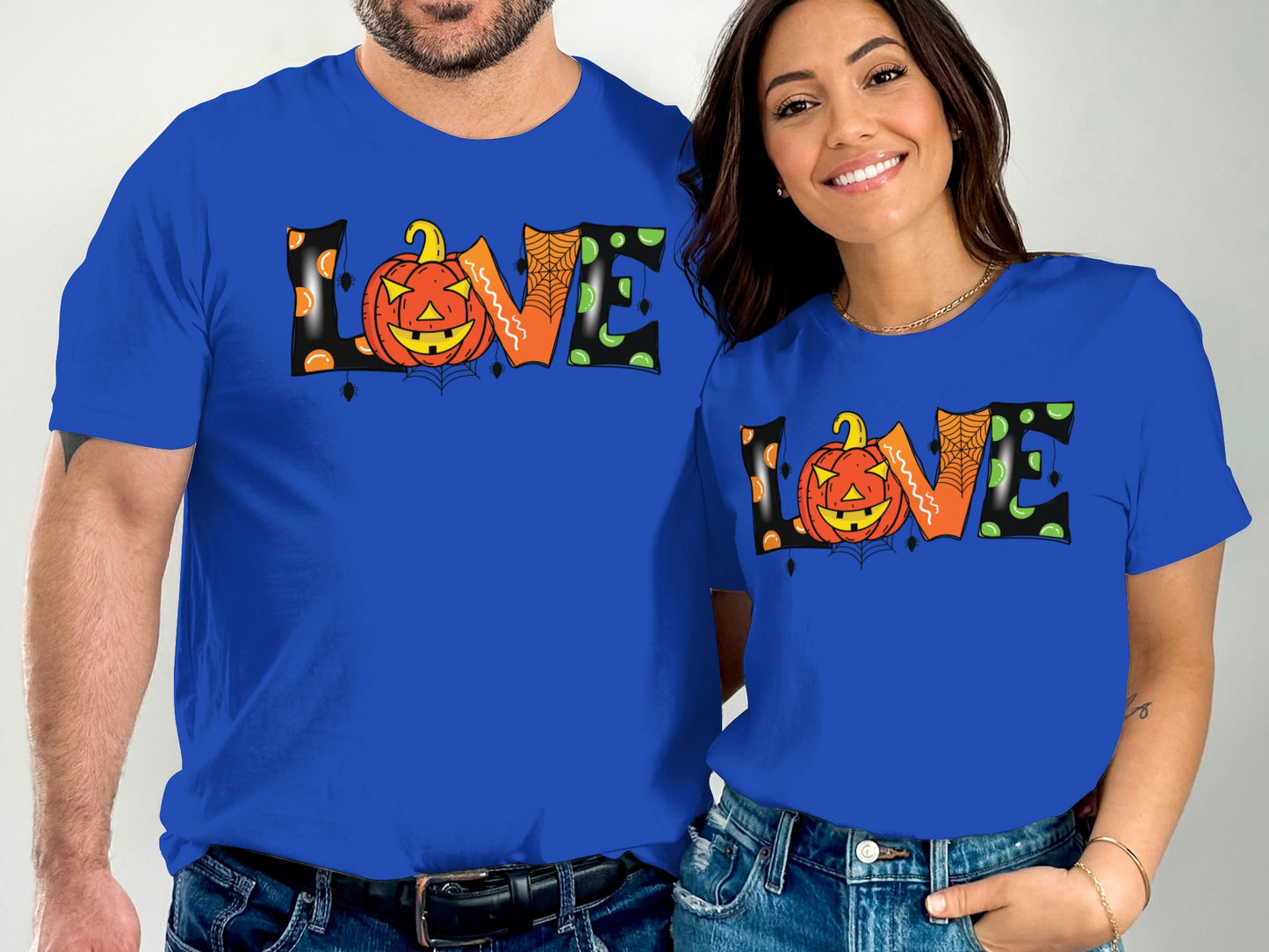 Colorful Halloween LOVE Print Design T Shirt Product