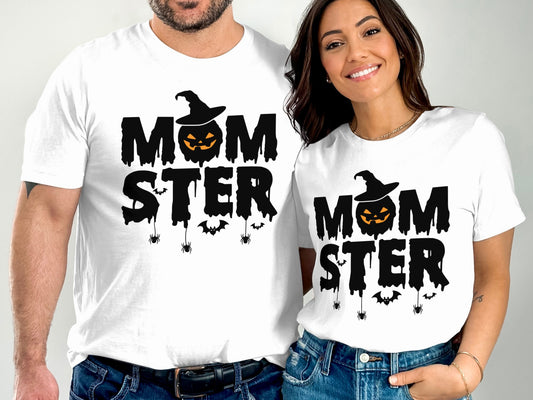 Halloween Momster Matching T-Shirt Couple Product