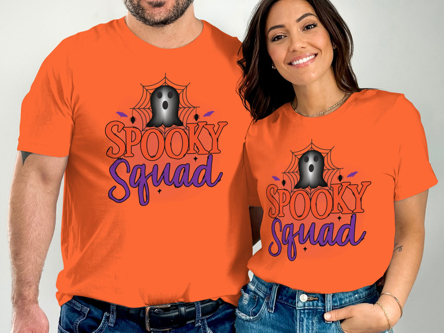 Spooky Squad Halloween Ghost T-Shirt Matching Product