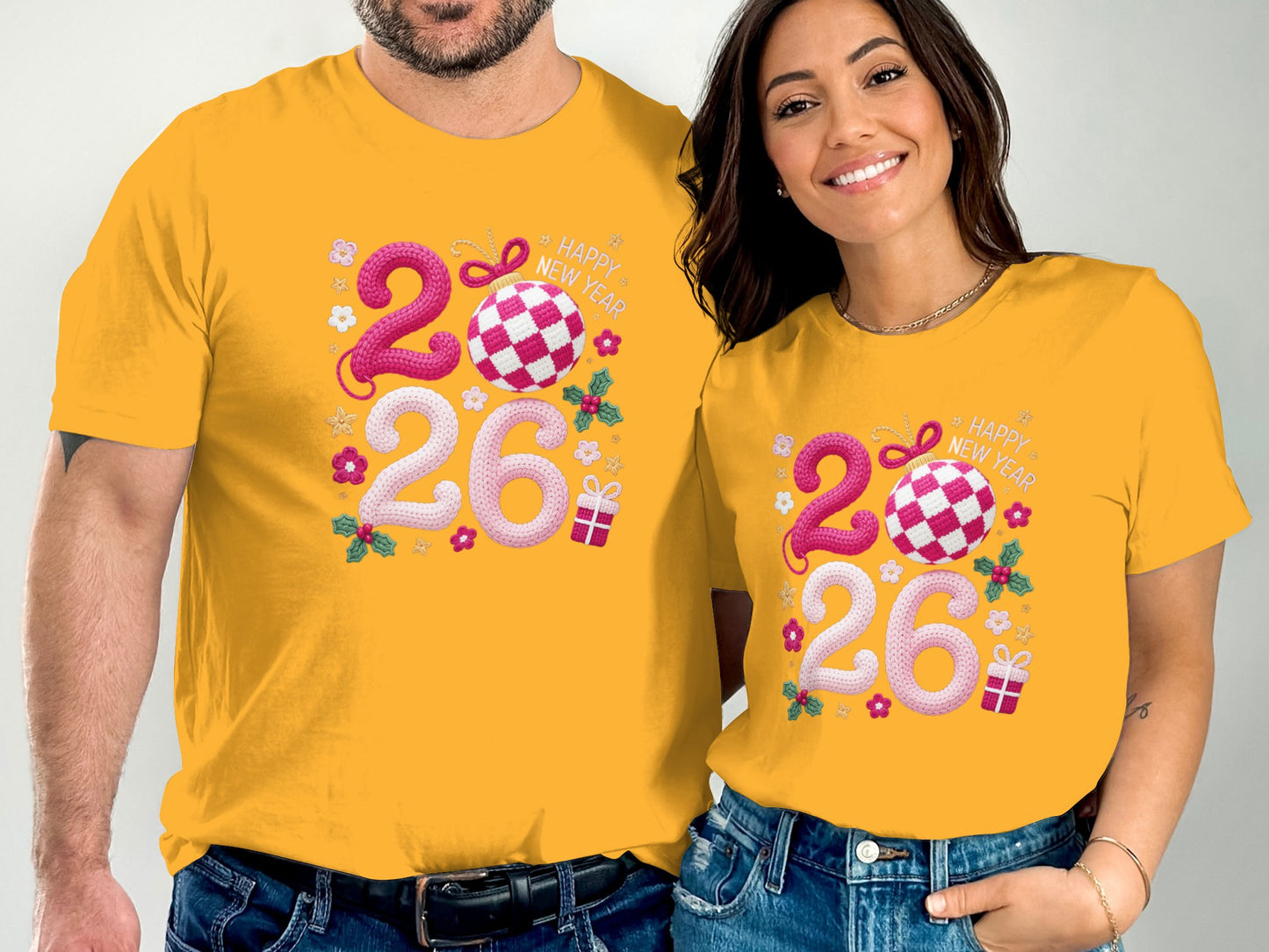 Happy New Year 2026 Festive Graphic T-Shirt