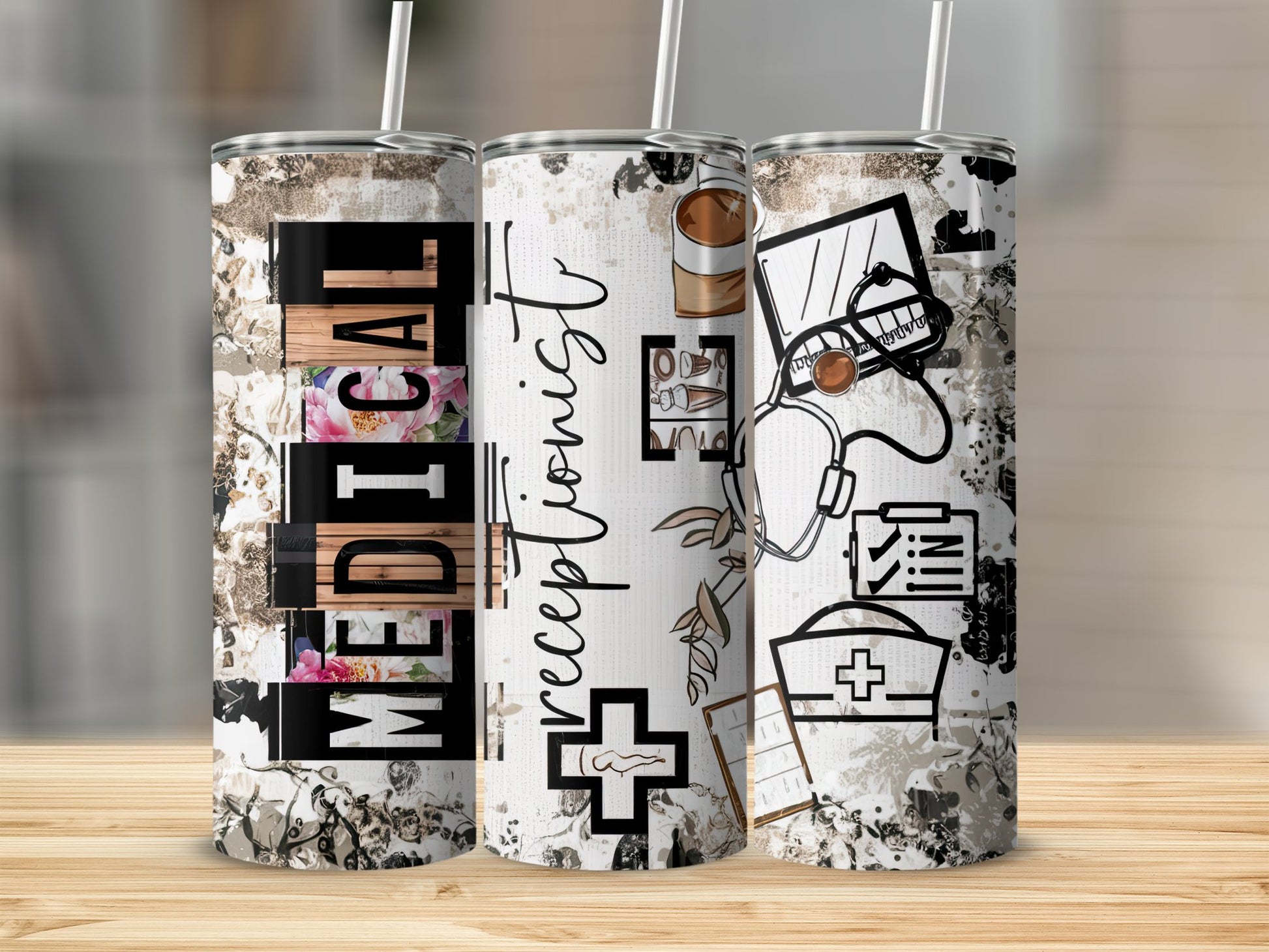 Medical Receptionist Custom Tumbler Drinkware product