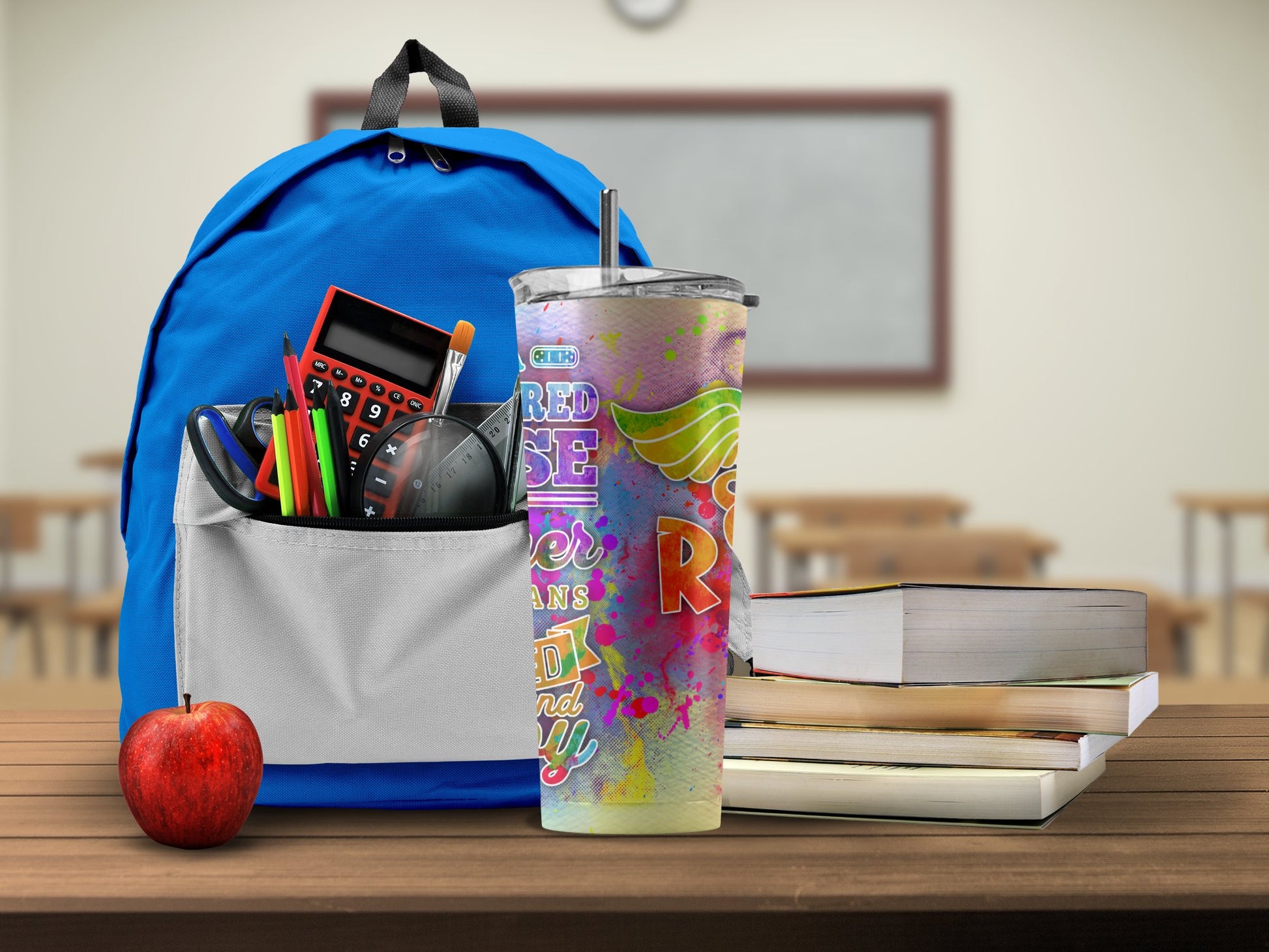 Stylish Blue Backpack with School Essential Product