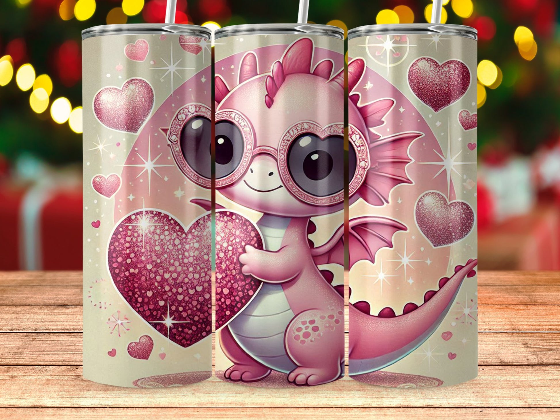 Cute Dragon With Heart and Glasses Design product type