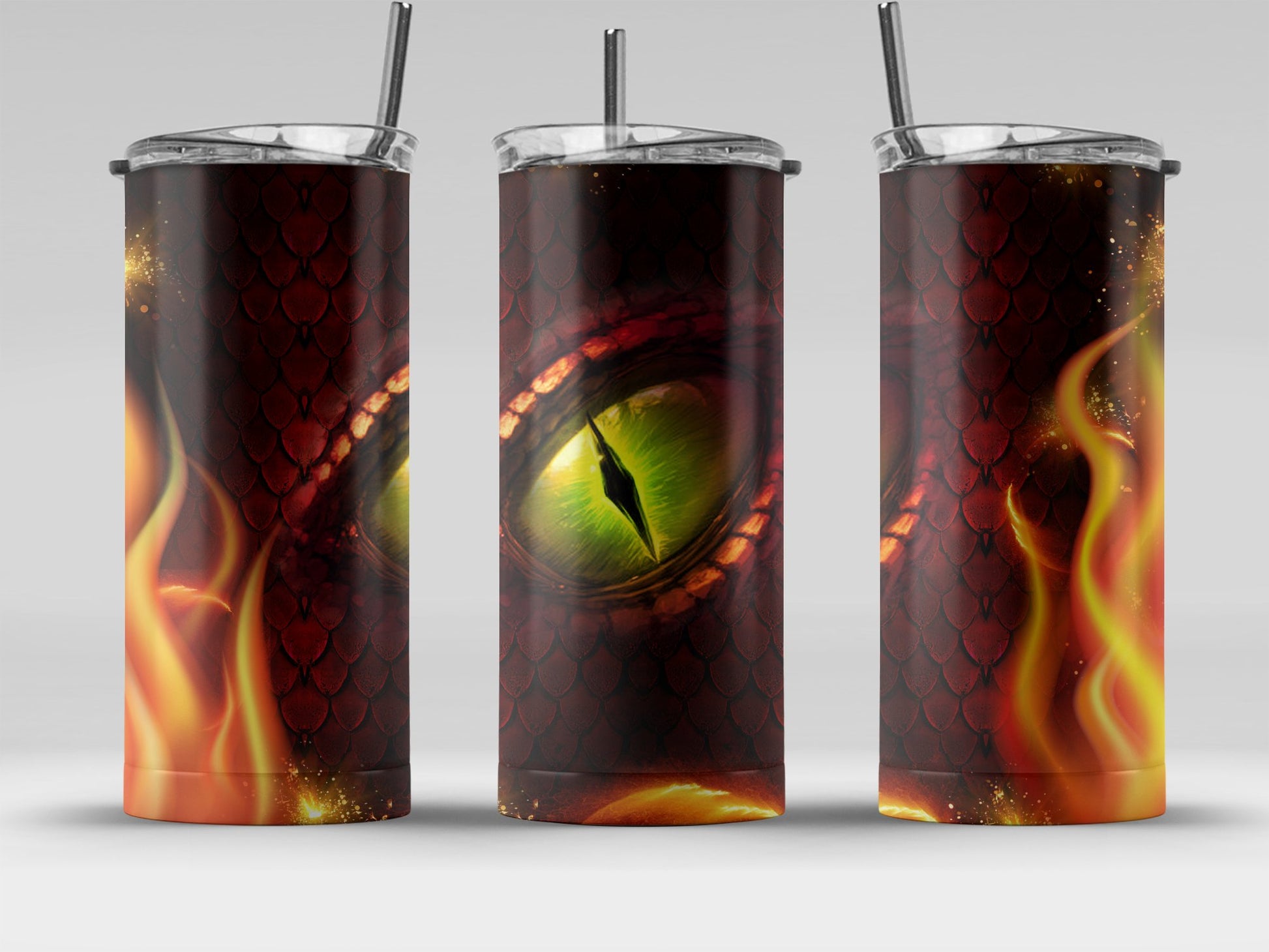 Fiery Dragon Eye Tumbler Insulated Steel Beverage product