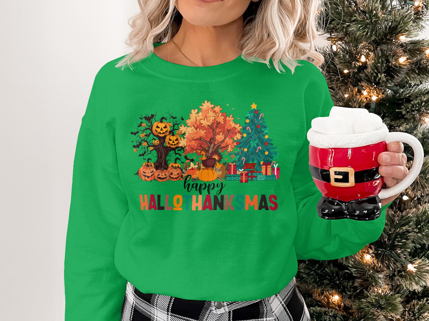 Happy HalloThankMas Women's Sweatshirt