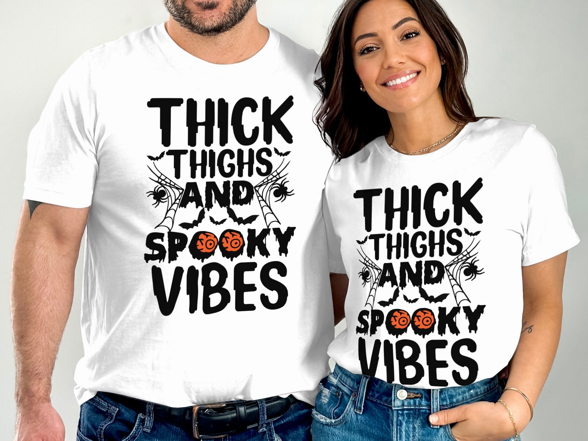 Thick Thighs and Spooky Vibes T Shirt product