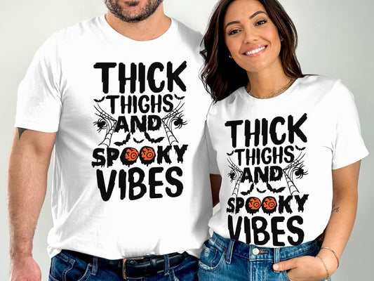 Thick Thighs and Spooky Vibes T Shirt product