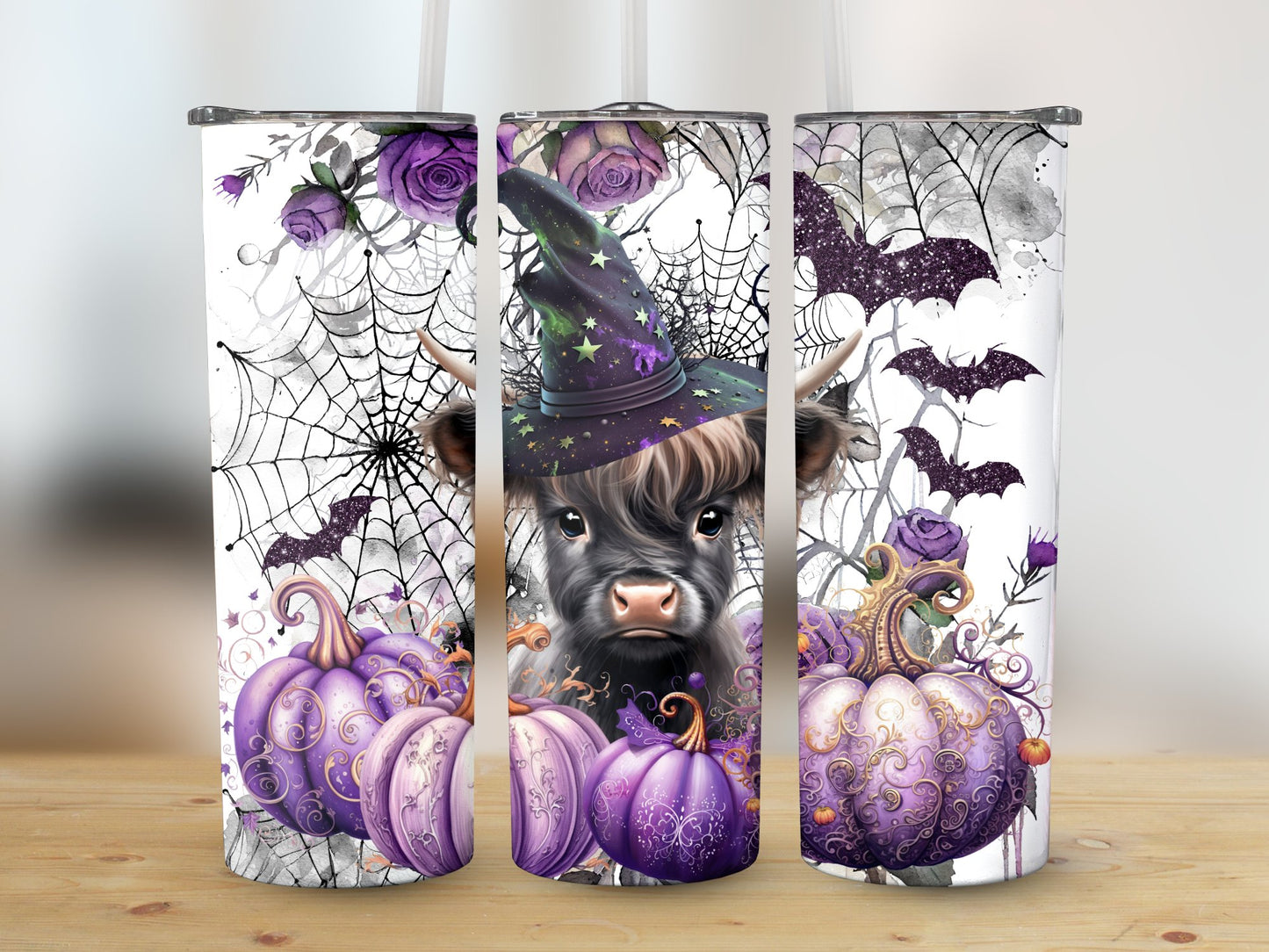 Halloween Baby Highland Cow(Halloween Tumblers)