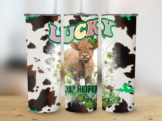 Lucky Lil' Heifer (St. Patrick's Tumbler)