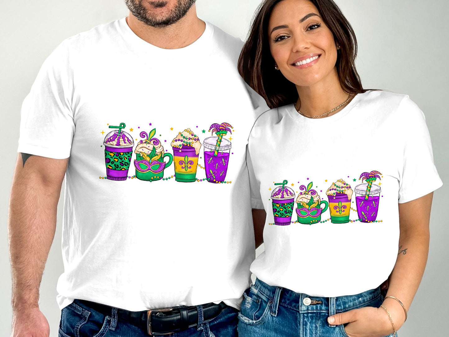 Mardi Gras Drinks T-shirt