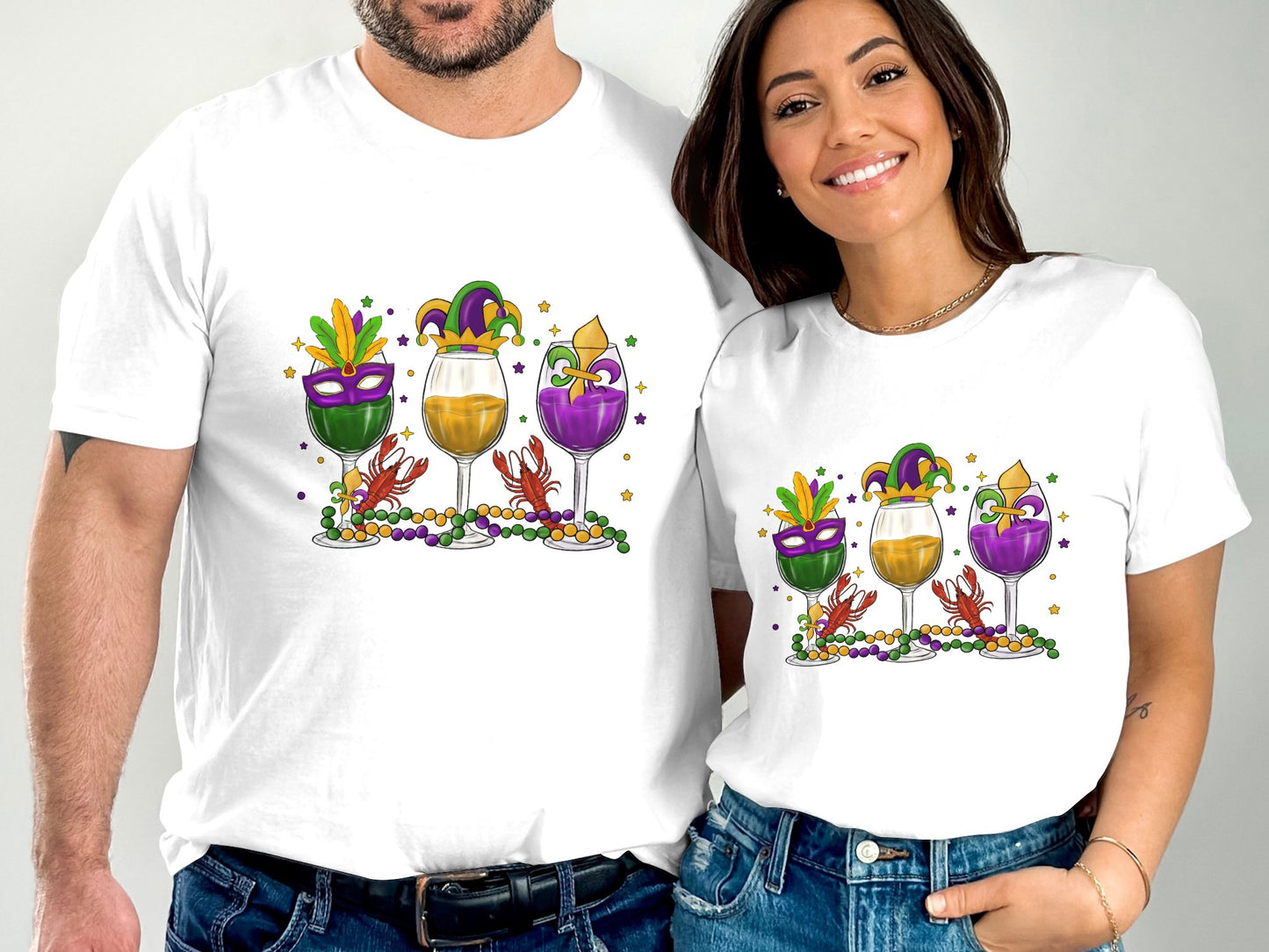 Mardi Gras Wine T-shirt