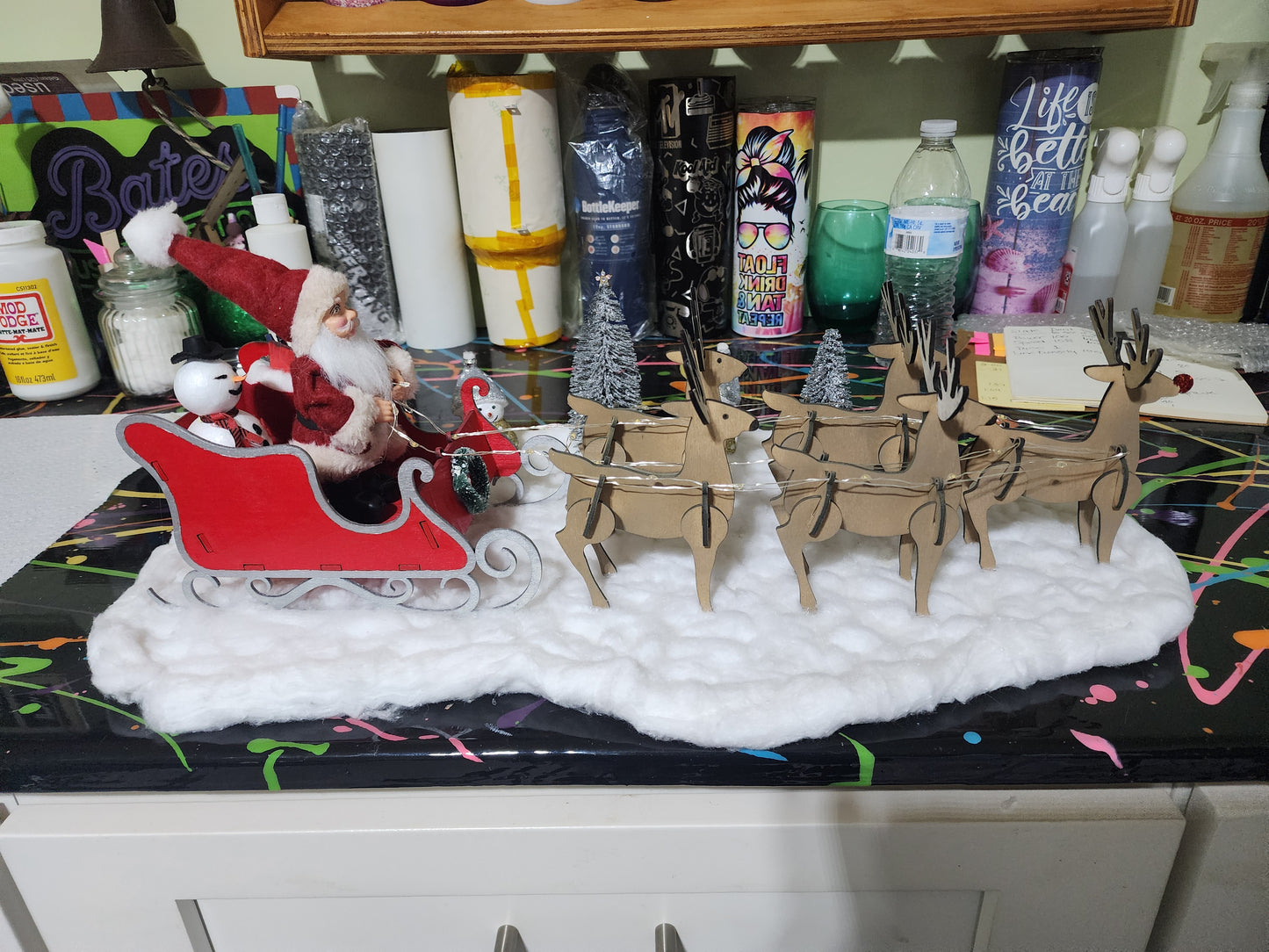 Santa Sleigh light up