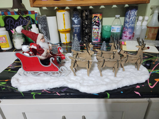 Santa Sleigh light up
