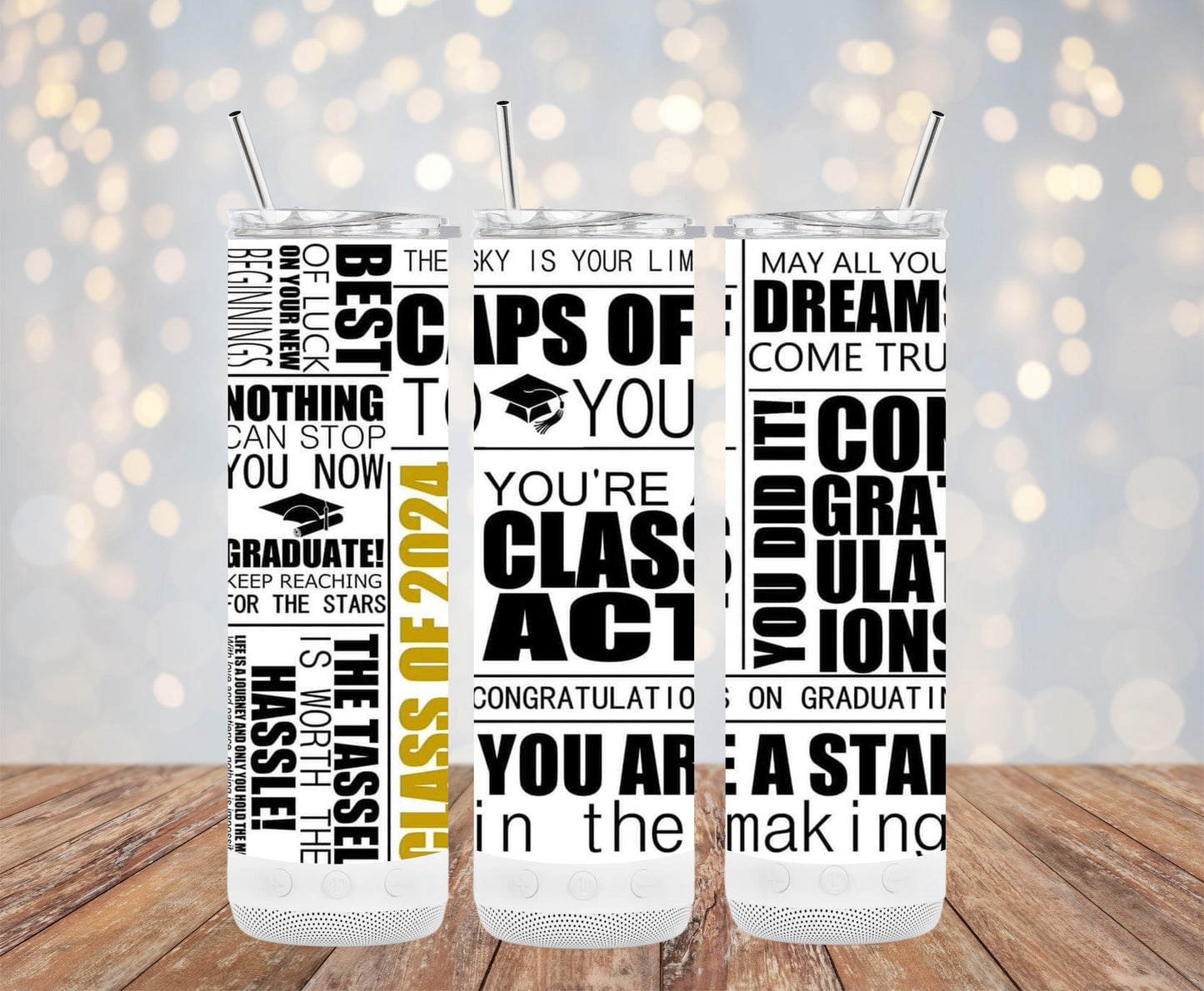 Encouraging Graduate Words (Graduation Tumbler)