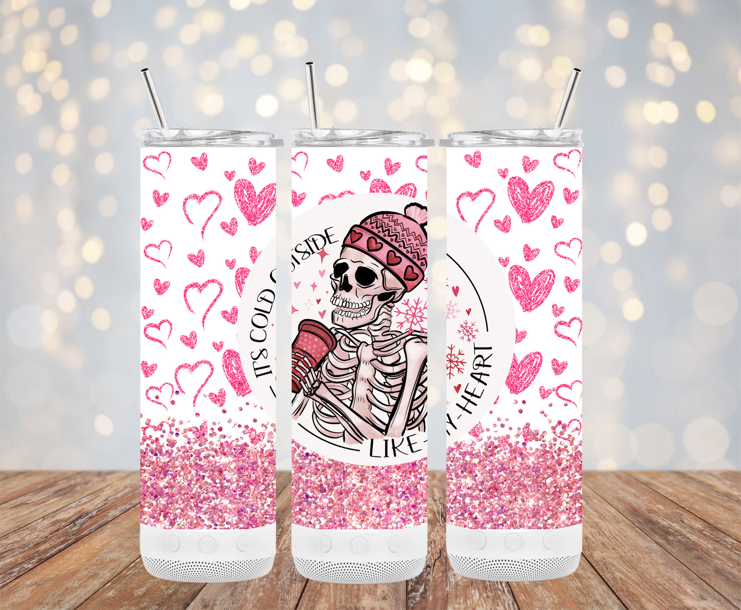 It's cold outside like my heart (Valentine Tumbler)