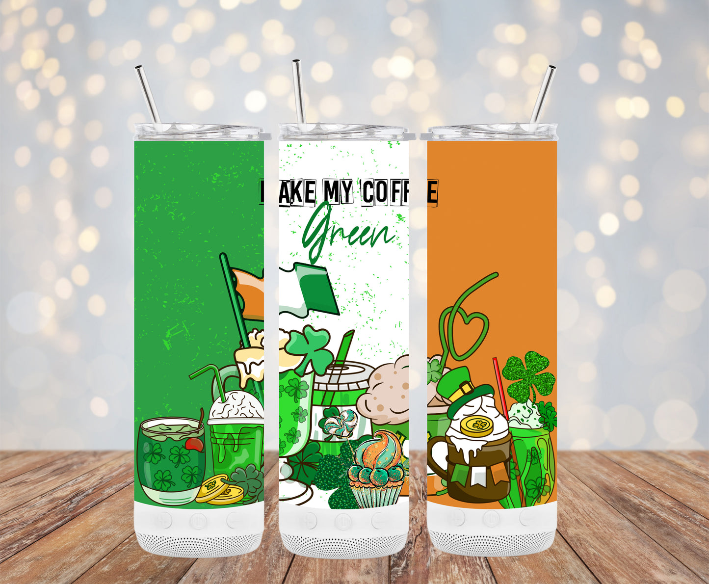 Make my coffee green (St. Patrick's Tumbler)