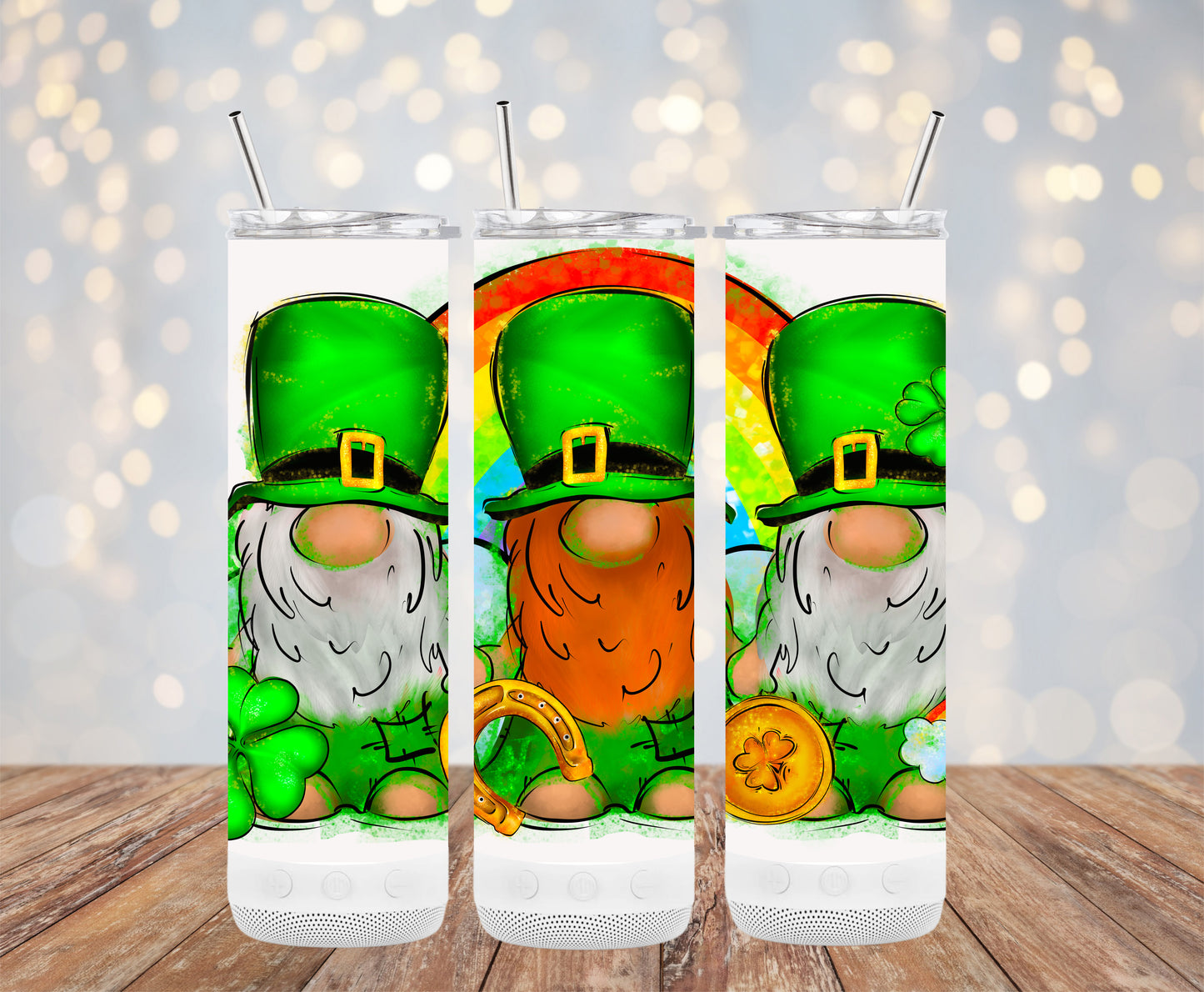 Gnome Rainbow (St. Patrick's Tumbler)