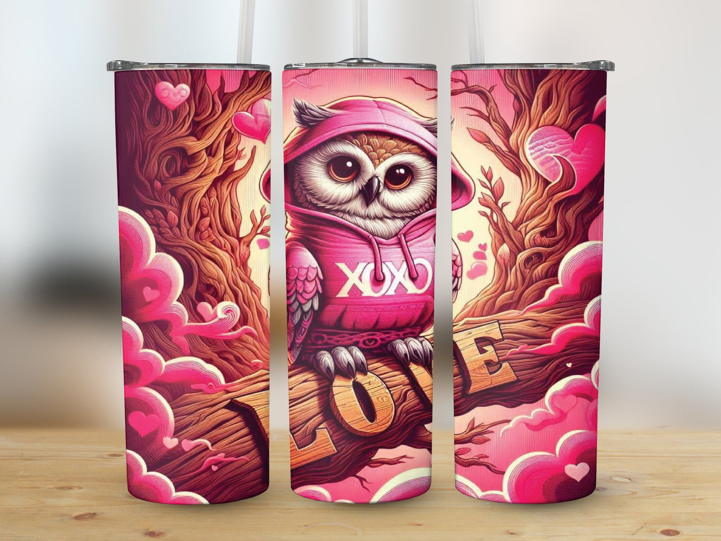 XOXO Love Owl (Valentine Tumbler)