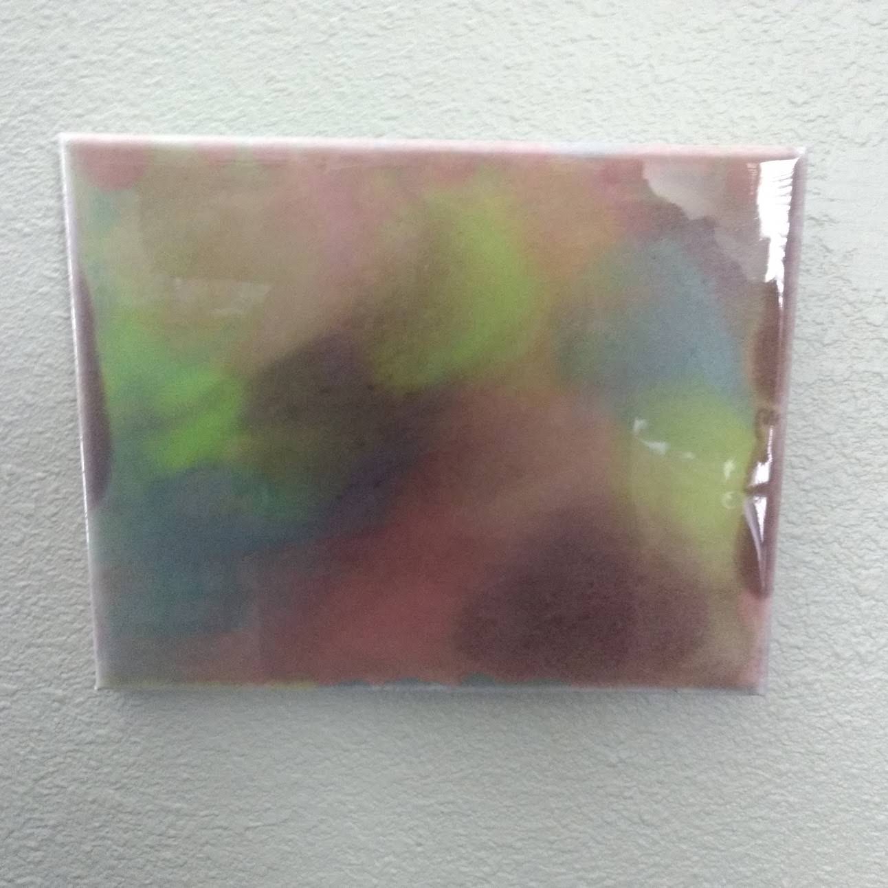 Abstract colorful cotton candy art with soft pastel shades on a canvas